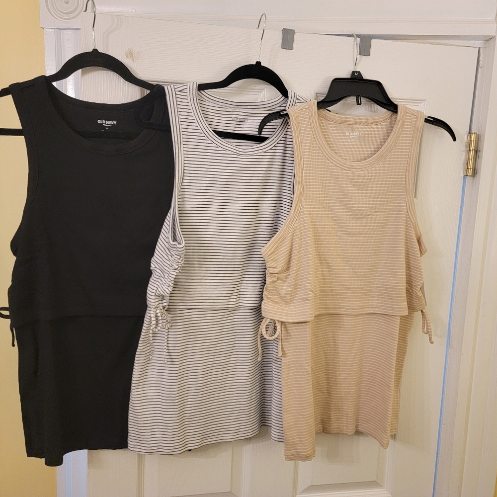 3 breastfeeding tank tops size XL